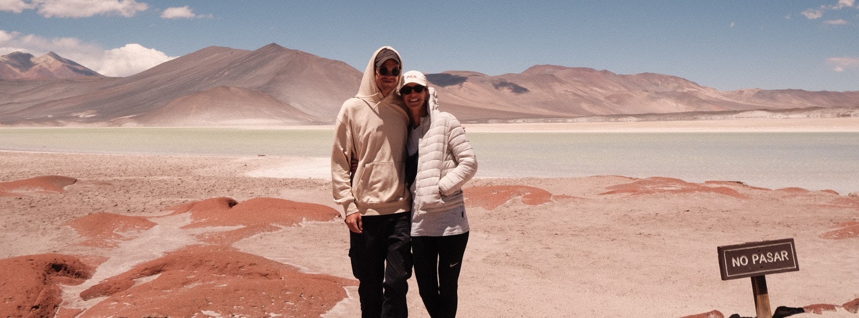 Klara and Alex in the Atacama Desert, Chile